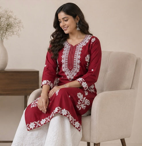 Women Pure Cotton Kurat Sets