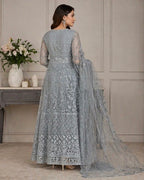 Anarkali-Style Embroidered Dress