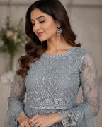 Anarkali-Style Embroidered Dress