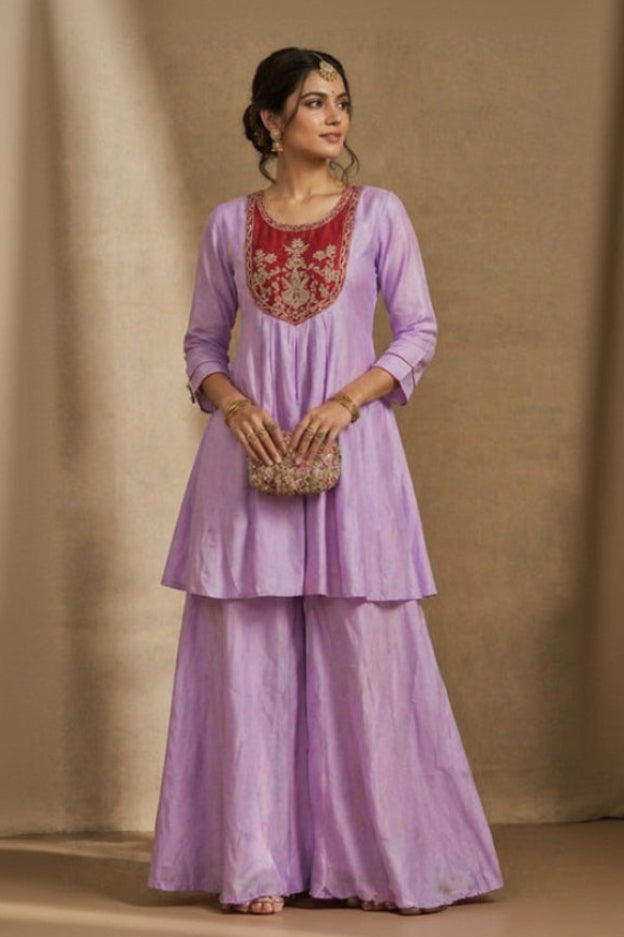 Sharara Cord Kurta Set