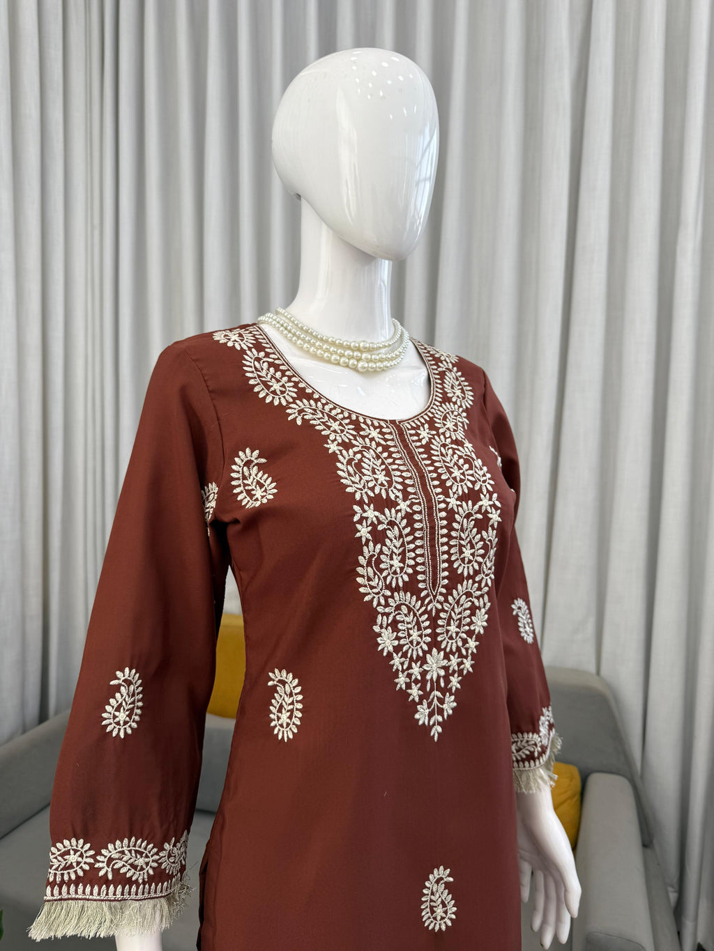 Bell Bottom & Threadwork Suit Set