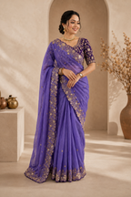 Pure Star Georgette Sequence Work Saree