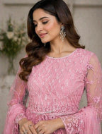 Anarkali-Style Embroidered Dress