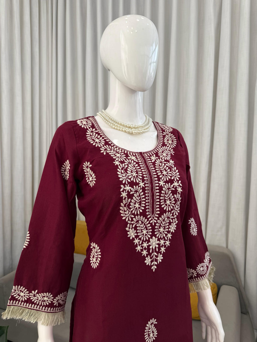 Bell Bottom & Threadwork Suit Set