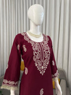 Bell Bottom & Threadwork Suit Set