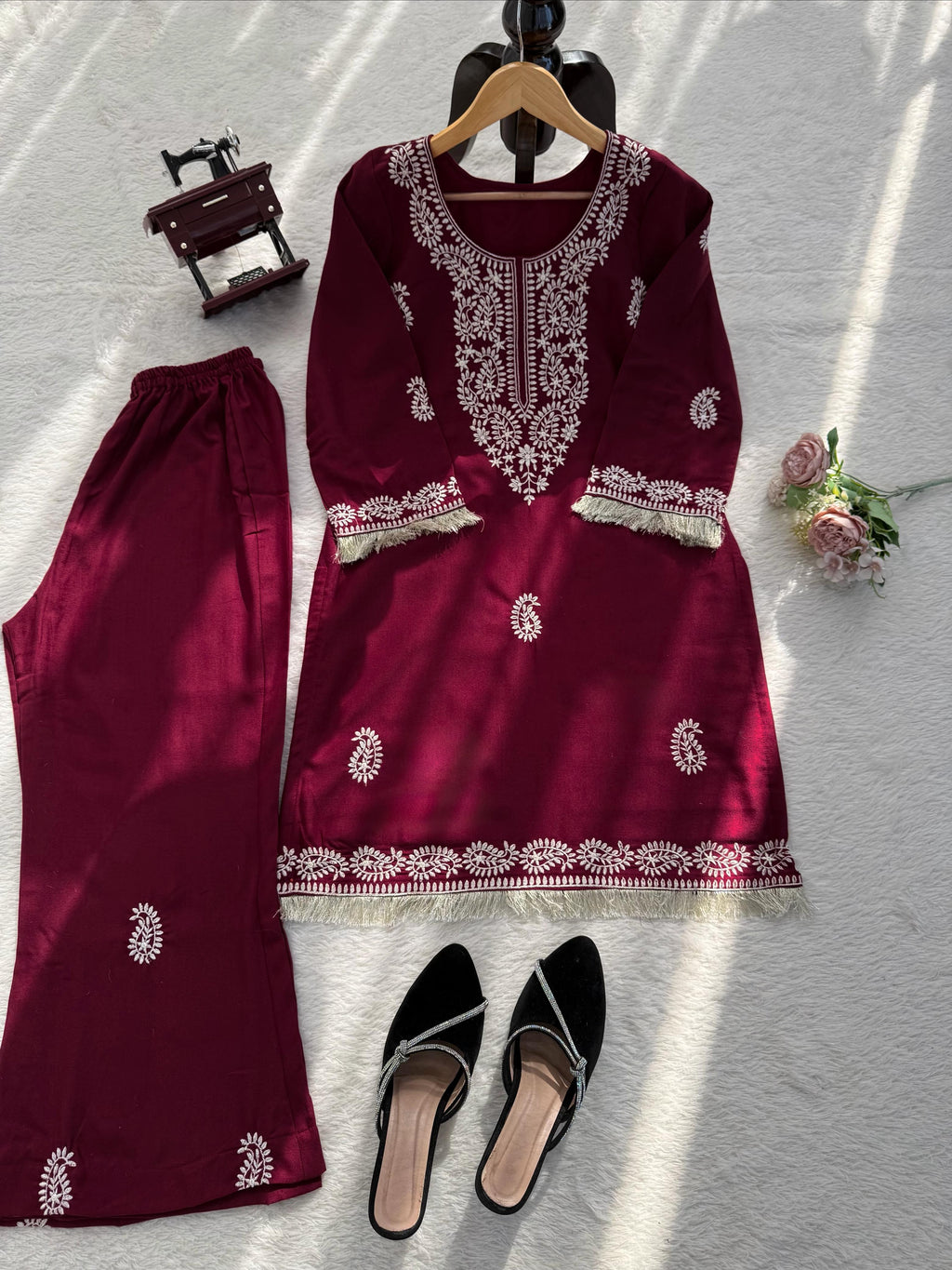 Bell Bottom & Threadwork Suit Set