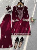 Bell Bottom & Threadwork Suit Set