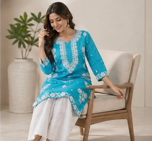 Women Pure Cotton Kurat Sets