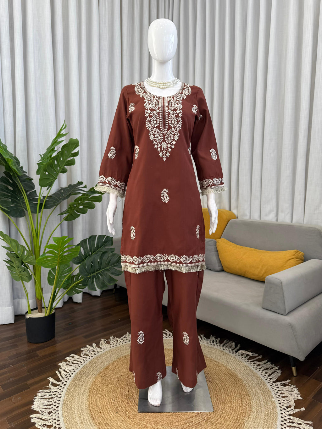 Bell Bottom & Threadwork Suit Set