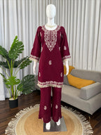 Bell Bottom & Threadwork Suit Set