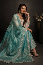 Women's Embroidered Silk Kurta Set