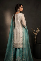 Women's Embroidered Silk Kurta Set