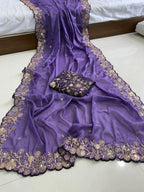 Pure Star Georgette Sequence Work Saree
