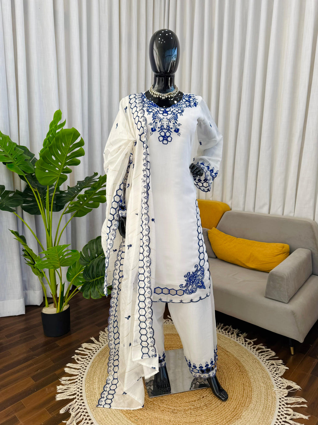 Farshi Embroidered Suit Set