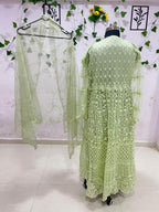 Anarkali-Style Embroidered Dress