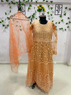 Anarkali-Style Embroidered Dress