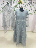 Anarkali-Style Embroidered Dress