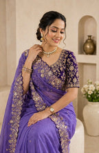 Pure Star Georgette Sequence Work Saree